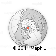 Outline Map of the Area around 77° 58' 56" N, 64° 31' 30" W, rectangular outline