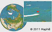 Satellite Location Map of the area around 77° 58' 56" N, 68° 4' 29" E