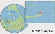Savanna Style Location Map of the area around 77° 58' 56" N, 68° 4' 29" E