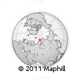 Outline Map of the Area around 77° 58' 56" N, 68° 4' 29" E, rectangular outline
