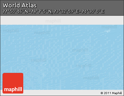 Physical 3D Map of the Area around 77° 58' 56" N, 74° 1' 30" E