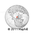 Outline Map of the Area around 78° 13' 29" N, 109° 34' 29" W, rectangular outline