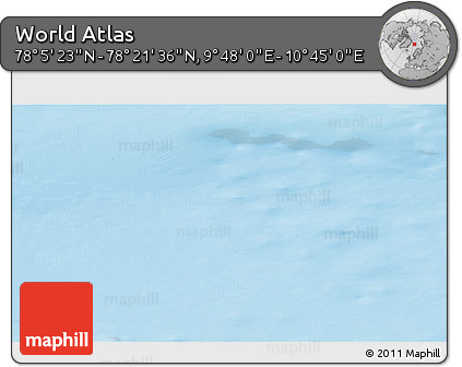 Physical 3D Map of the Area around 78° 13' 29" N, 10° 16' 30" E