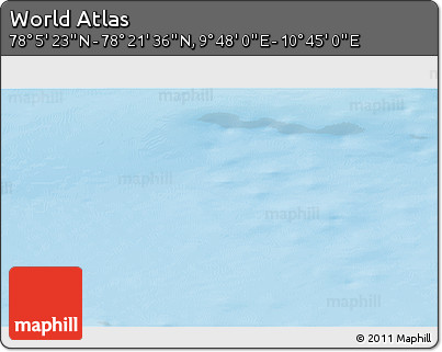 Physical 3D Map of the Area around 78° 13' 29" N, 10° 16' 30" E