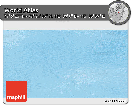 Shaded Relief 3D Map of the Area around 78° 13' 29" N, 113° 7' 30" E