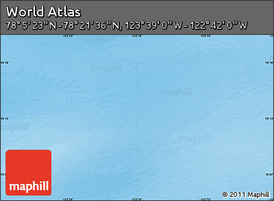 Physical Map of the Area around 78° 13' 29" N, 123° 10' 30" W