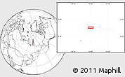 Blank Location Map of the area around 78° 13' 29" N, 143° 43' 29" E