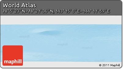 Physical Panoramic Map of the Area around 78° 13' 29" N, 143° 43' 29" E