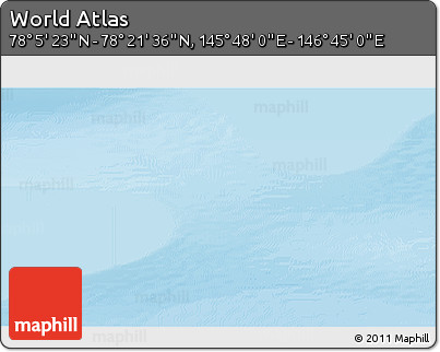 Shaded Relief 3D Map of the Area around 78° 13' 29" N, 146° 16' 30" E