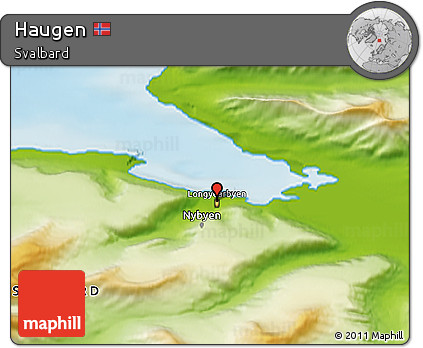 Physical 3D Map of Haugen
