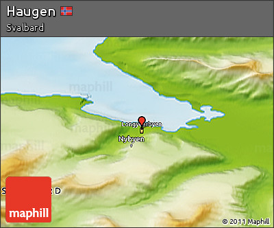 Physical 3D Map of Haugen