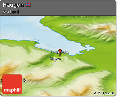Physical 3D Map of Haugen