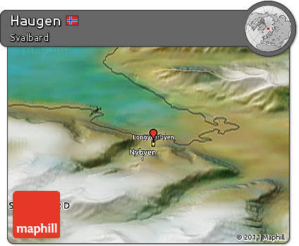 Satellite 3D Map of Haugen