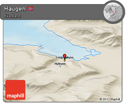 Shaded Relief 3D Map of Haugen