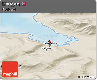 Shaded Relief 3D Map of Haugen