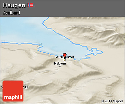 Shaded Relief 3D Map of Haugen