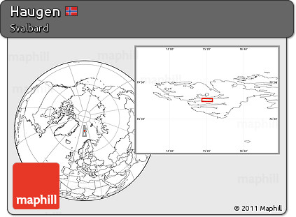 Blank Location Map of Haugen
