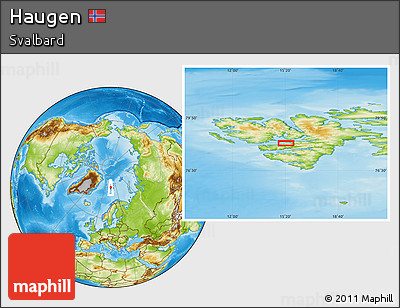 Physical Location Map of Haugen