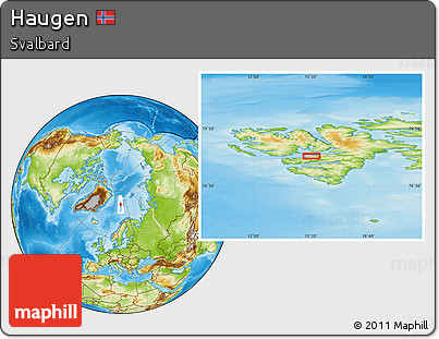 Physical Location Map of Haugen