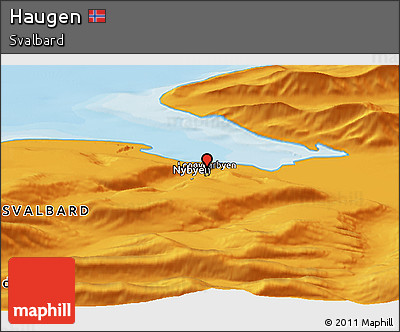 Political Panoramic Map of Haugen