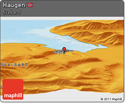 Political Panoramic Map of Haugen