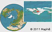Satellite Location Map of the area around 78° 13' 29" N, 16° 13' 30" E