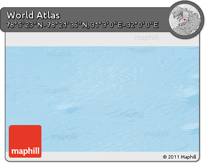Physical 3D Map of the Area around 78° 13' 29" N, 31° 31' 29" E