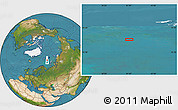 Satellite Location Map of the area around 78° 13' 29" N, 41° 43' 30" E
