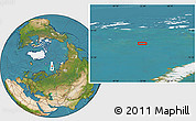 Satellite Location Map of the area around 78° 13' 29" N, 52° 46' 29" E