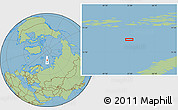 Savanna Style Location Map of the area around 78° 13' 29" N, 52° 46' 29" E