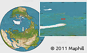 Satellite Location Map of the area around 78° 13' 29" N, 68° 4' 29" E