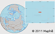 Gray Location Map of the area around 78° 13' 29" N, 78° 16' 30" E