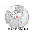 Outline Map of the Area around 78° 27' 57" N, 108° 52' 30" E, rectangular outline