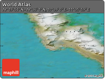 Satellite Map of the Area around 78° 27' 57" N, 11° 7' 30" E