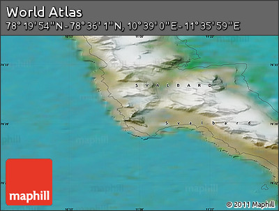 Satellite Map of the Area around 78° 27' 57" N, 11° 7' 30" E