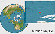 Satellite Location Map of the area around 78° 27' 57" N, 123° 10' 30" W