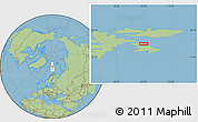 Savanna Style Location Map of the area around 78° 27' 57" N, 22° 10' 29" E