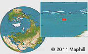 Satellite Location Map of the area around 78° 27' 57" N, 51° 4' 30" E