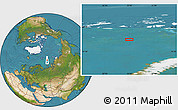 Satellite Location Map of the area around 78° 27' 57" N, 53° 37' 30" E
