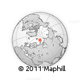 Outline Map of the Area around 78° 27' 57" N, 53° 37' 30" E, rectangular outline