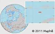 Gray Location Map of the area around 78° 27' 57" N, 54° 28' 30" E