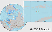 Gray Location Map of the area around 78° 27' 57" N, 55° 19' 30" E