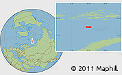 Savanna Style Location Map of the area around 78° 27' 57" N, 56° 10' 29" E