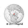 Outline Map of the Area around 78° 27' 57" N, 96° 49' 29" W, rectangular outline