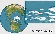 Satellite Location Map of the area around 78° 42' 20" N, 100° 13' 29" W