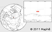 Blank Location Map of the area around 78° 42' 20" N, 106° 19' 29" E