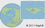 Savanna Style Location Map of the area around 78° 42' 20" N, 15° 22' 30" E
