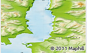 Physical Map of the area around 78° 42' 20" N, 15° 22' 30" E