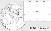 Blank Location Map of the area around 78° 42' 20" N, 161° 34' 29" E