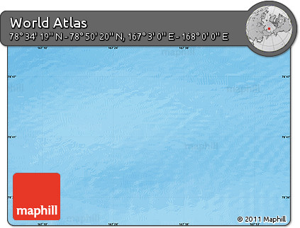 Physical Map of the Area around 78° 42' 20" N, 167° 31' 30" E